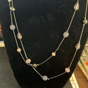 Loft black and purple necklace